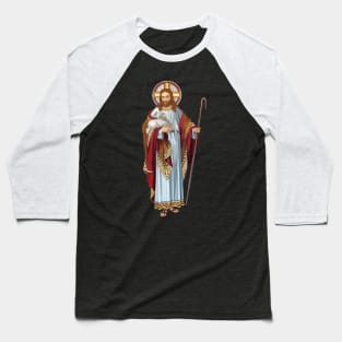 Jesus Christ the Good Shepherd Baseball T-Shirt